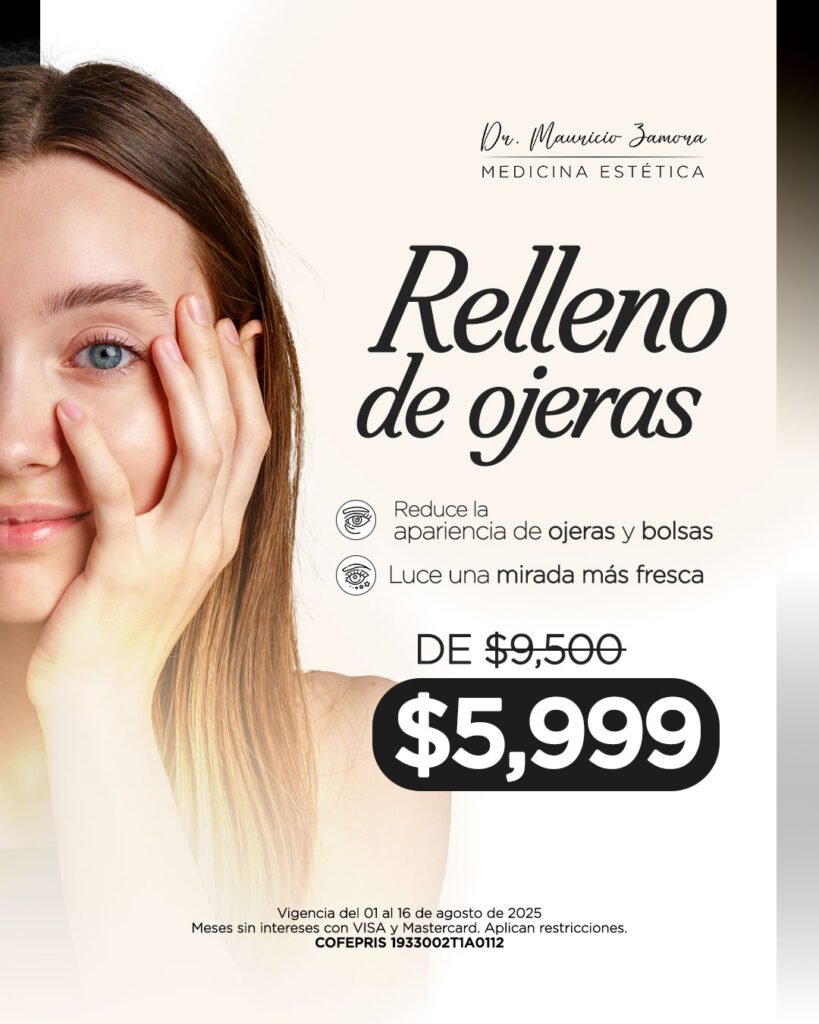 Relleno de ojeras